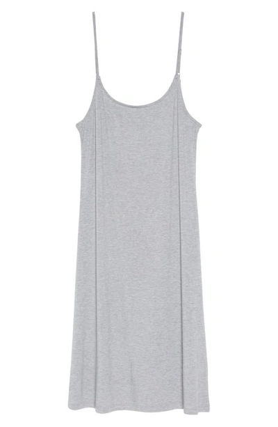 Papinelle Basic Knit Nightgown In Dark Grey