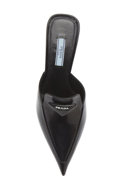 Prada Mocassini Pointed Toe Mule In Nero