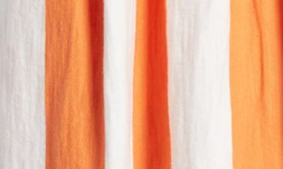 Shop Boden Cotton Jersey T-shirt Dress In Dusty Orange And Ivory Stripe