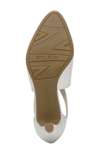 Lifestride Giovanna 2 Womens Comfort Insole Cut-out Pumps In Silver