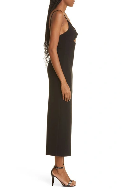 Shop Bec & Bridge Ivy Cutout Detail Midi Dress In Black