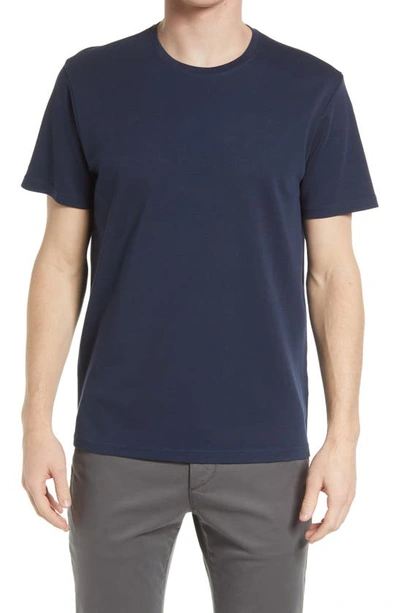 Shop 14th & Union Short Sleeve Interlock T-shirt In Navy Blazer