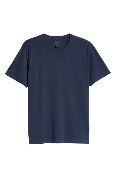 Shop 14th & Union Short Sleeve Interlock T-shirt In Navy Blazer