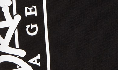 Shop Versace Dream Via Gesù Logo Cotton Shorts In 2b020 Black White