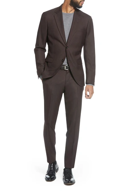 Shop Tiger Of Sweden Jamonte Trim Fit Solid Suit In Regal Red