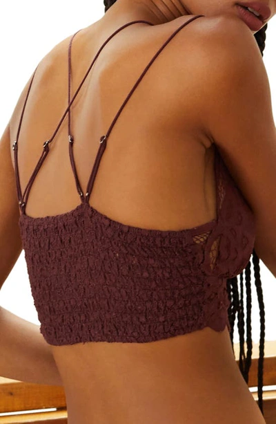 Shop Free People Intimately Fp Adella Longline Bralette In Cinnamon