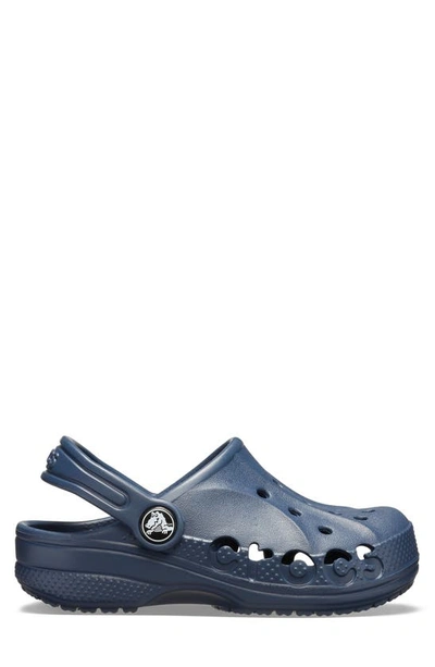 Shop Crocs Kids' Baya Clog In Navy