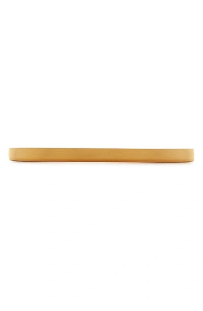 Monica Vinader Gold Essential Bangle In 18ct Gold Vermeil On Silver