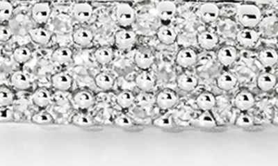 Shop Monica Vinader Essential Pavé Diamond Bangle In Sterling Silver