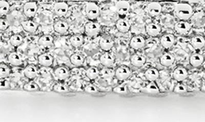 Monica Vinader Sterling Silver Diamond Pave Essential Bangle Bracelet In Sterling Silver