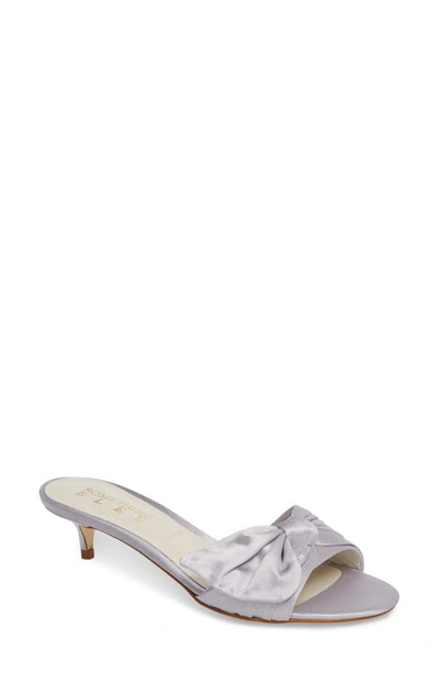 Shop Something Bleu Butterfly Bow Mule In Grey