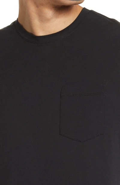 Tommy John Second Skin Pocket Sleep T-shirt In Black
