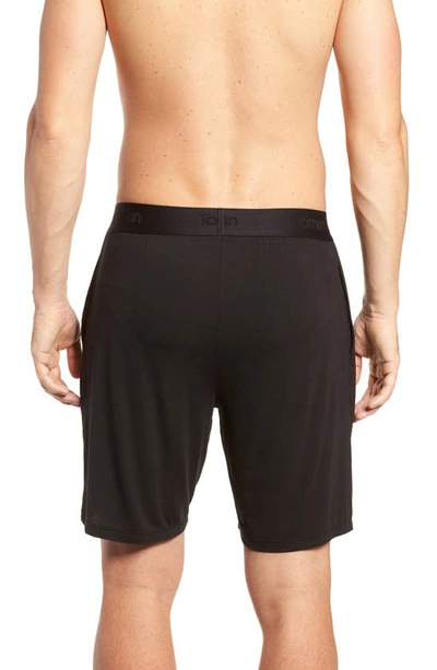 Tommy John Second Skin Sleep Shorts In Black