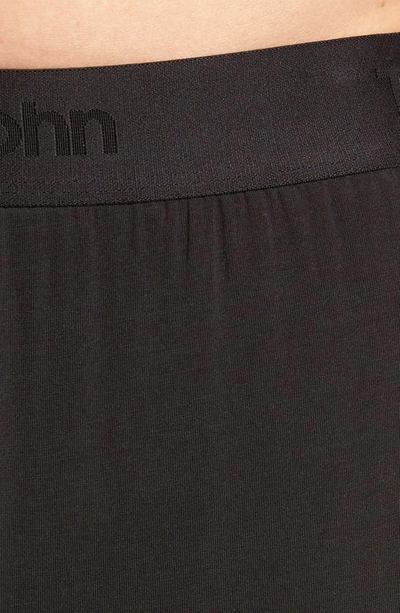 Tommy John Second Skin Sleep Shorts In Black