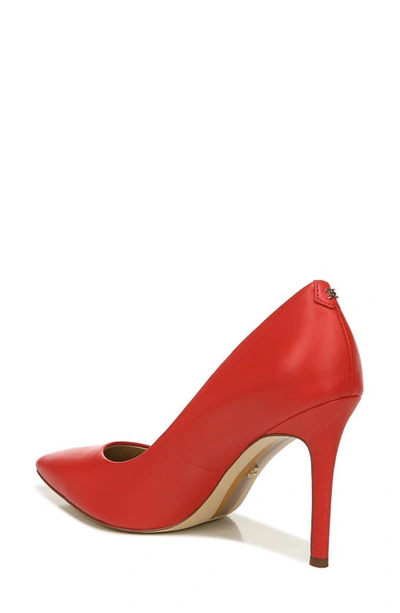 Sam Edelman Hazel Pointed Toe Pump In Parisian Red