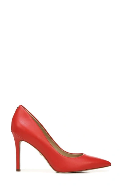 Sam Edelman Hazel Pointed Toe Pump In Parisian Red