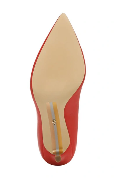 Shop Sam Edelman Hazel Pointed Toe Pump In Parisian Red