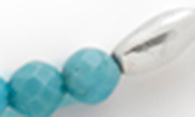 Monica Vinader Mini Nugget Recycled Sterling-silver And Turquoise Beaded Necklace In Sterling Silver