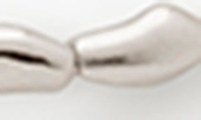 Shop Monica Vinader Mini Nugget Necklace In Sterling Silver