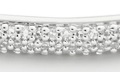 Monica Vinader Fiji Pavé Diamond Mini Bar Bracelet In Silver