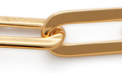 Monica Vinader Deco Paper Clip Chain Bracelet In Yellow Gold