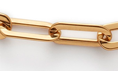 Monica Vinader Deco Paper Clip Chain Necklace In Yellow Gold
