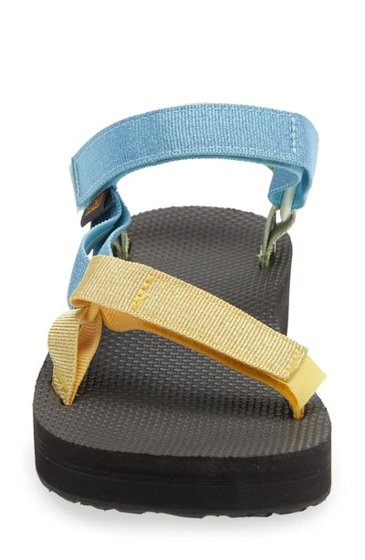 Shop Teva Midform Universal Sandal In Metallic Blue Multi