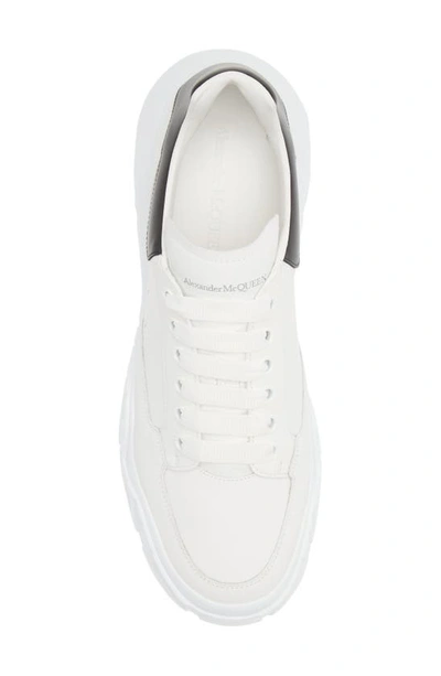 Shop Alexander Mcqueen Court Trainer Sneaker In White/ White/ Black