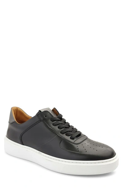 Shop Bruno Magli Falcone Leather Sneaker In Black