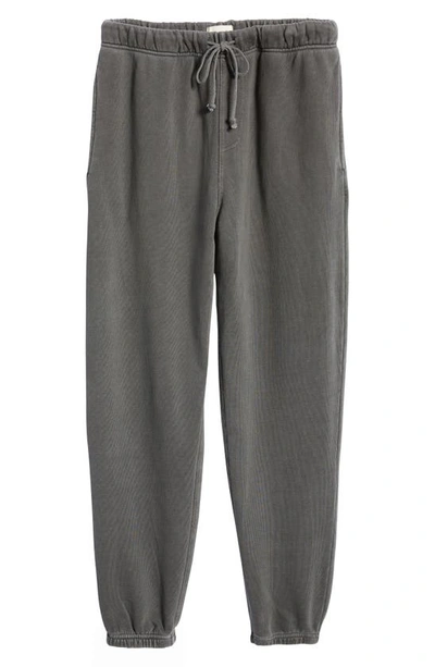 Shop Elwood Core Organic Cotton Brushed Terry Sweatpants In Grey