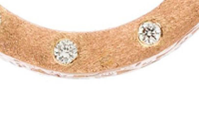 Shop Sethi Couture Dunes Diamond Circle Pendant Necklace In 18k Rg