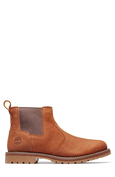 Timberland Men's Redwood Falls Chelsea Boot In Rust Full Grain