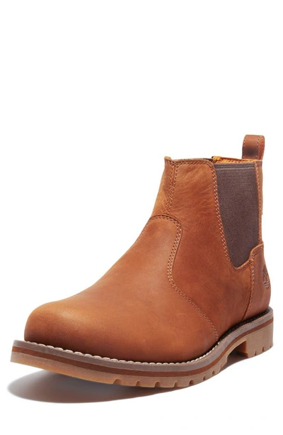 Timberland Men's Redwood Falls Chelsea Boot In Rust Full Grain