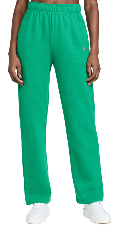Shop Alo Yoga Accolade Straight Leg Sweatpants In Green Emerald