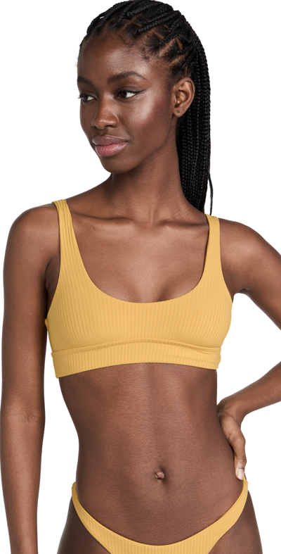 Shop Vitamin A Sienna Tank Bikini Top In Honeycomb Ecorib