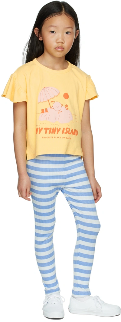 Shop Tinycottons Kids Yellow 'favorite Place' T-shirt In J44 Canary/summer Re