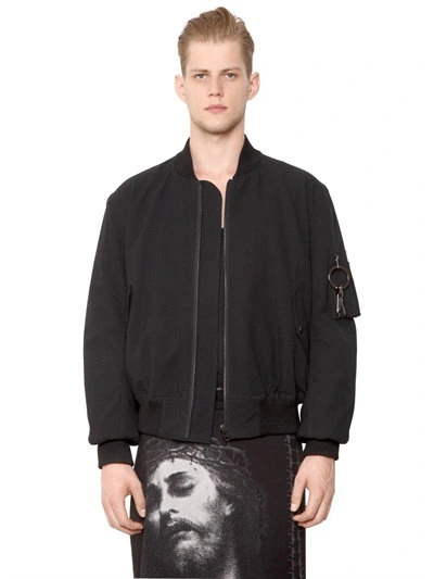 【送料0円】 Givenchy Cotton ModeSens | Black Jacket, Bomber Seersucker 洋画・外国映画