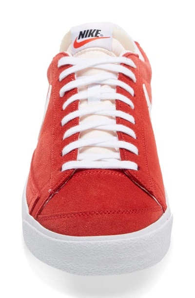 Shop Nike Blazer Low '77 Suede Sneaker In Red/ White