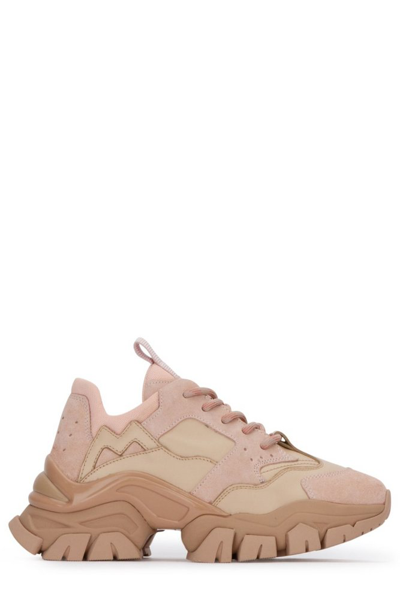 Shop Moncler Enfant Low Top Sneakers In Pink