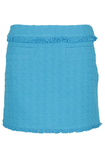 Shop Proenza Schouler White Label Tweed Mini Skirt In Blue