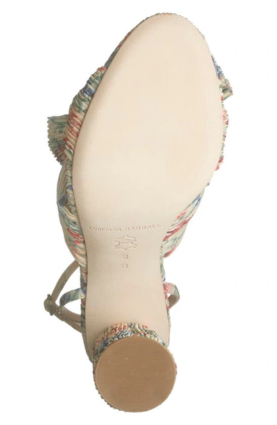 Shop Loeffler Randall Camellia Knotted Sandal In Tanfl