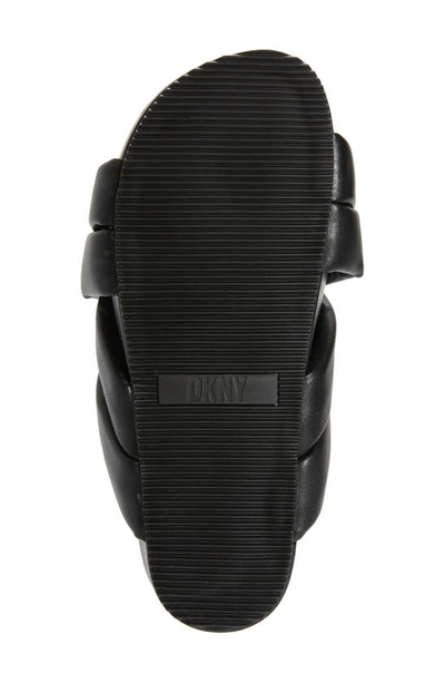 Shop Dkny Vienna Wedge Sandal In Black
