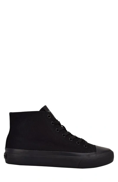 Shop Calvin Klein Bshigh High Top Sneaker In Black