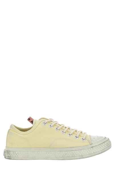 Shop Acne Studios Round Toe Lace In Yellow