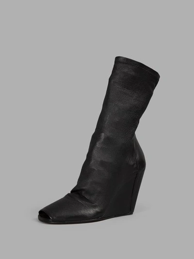 Shop Rick Owens Women's Black Stretch Wedge