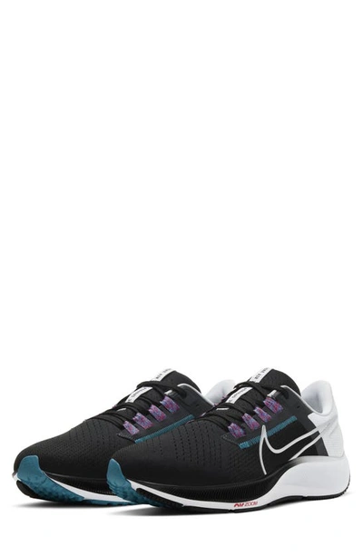 Shop Nike Air Zoom Pegasus 38 Running Shoe In Black/ Silver