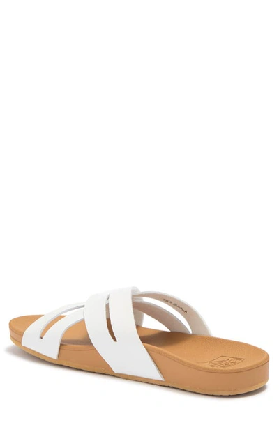 Shop Reef Cushion Spring Sandal In White/ Tan