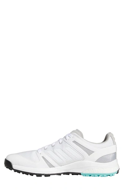 Shop Adidas Golf Eqt Primegreen Spikeless Waterproof Golf Shoe In White/ White/ Grey
