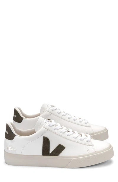 Shop Veja Gender Inclusive Campo Sneaker In Extra White/ Khaki