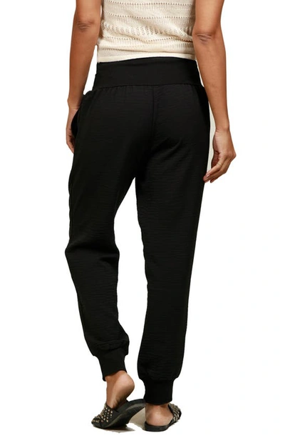 Shop Nikki Lund Casual Pocket Joggers In Black